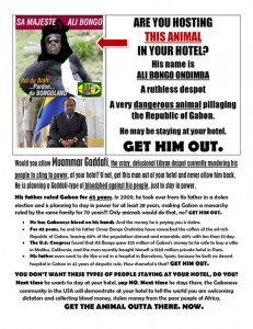 Les Gabonais des USA lancent la campagne “Get Him Out” (Sortez-le de là) pour déloger Ali Bongo de son hôtel à New York