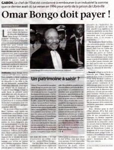 Bongo condamné à Bordeaux