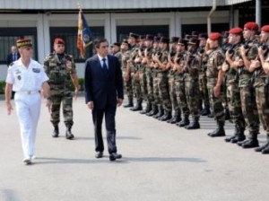 François Fillon a visité les forces armées françaises au Gabon