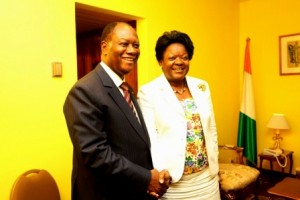 Cote d’Ivoire: une émissaire du président gabonais à Abidjan
